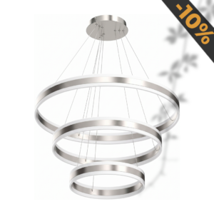Ariel 80cm Silver Doble led